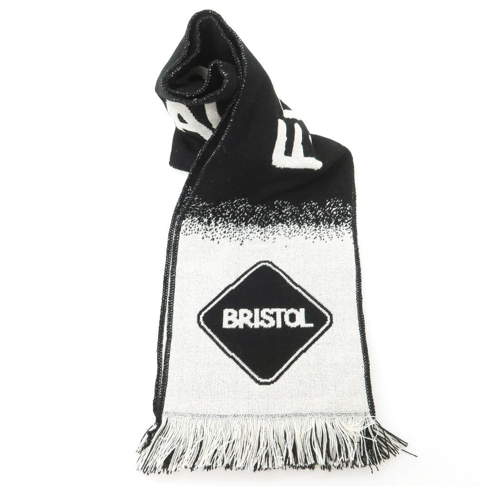 【中古】エフシーアールビー F.C.R.B. × ERIC HAZE 2025年秋冬 SOPH. TOKYO26周年記念 ニット マフラー ブラックxホワイト【 状態ランクA 】【 メンズ 】