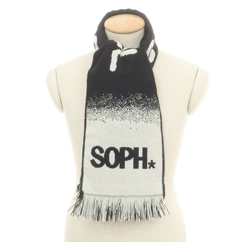 【中古】エフシーアールビー F.C.R.B. × ERIC HAZE 2025年秋冬 SOPH. TOKYO26周年記念 ニット マフラー ブラックxホワイト【 状態ランクA 】【 メンズ 】