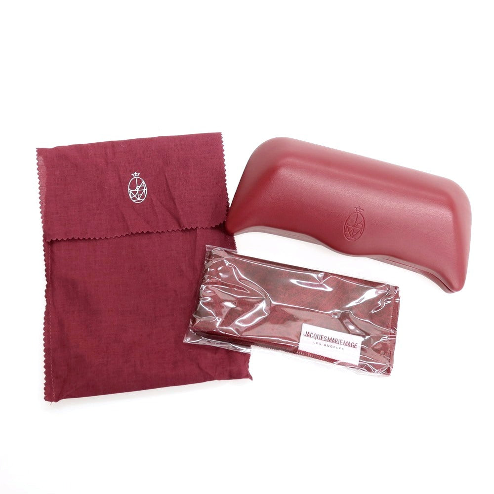 【中古】ジャックマリーマージュ JACQUESMARIEMAGE DELAGE プラスチック×金属 サングラス レッドxゴールド【サイズ45□25】【 状態ランクA 】【 メンズ 】