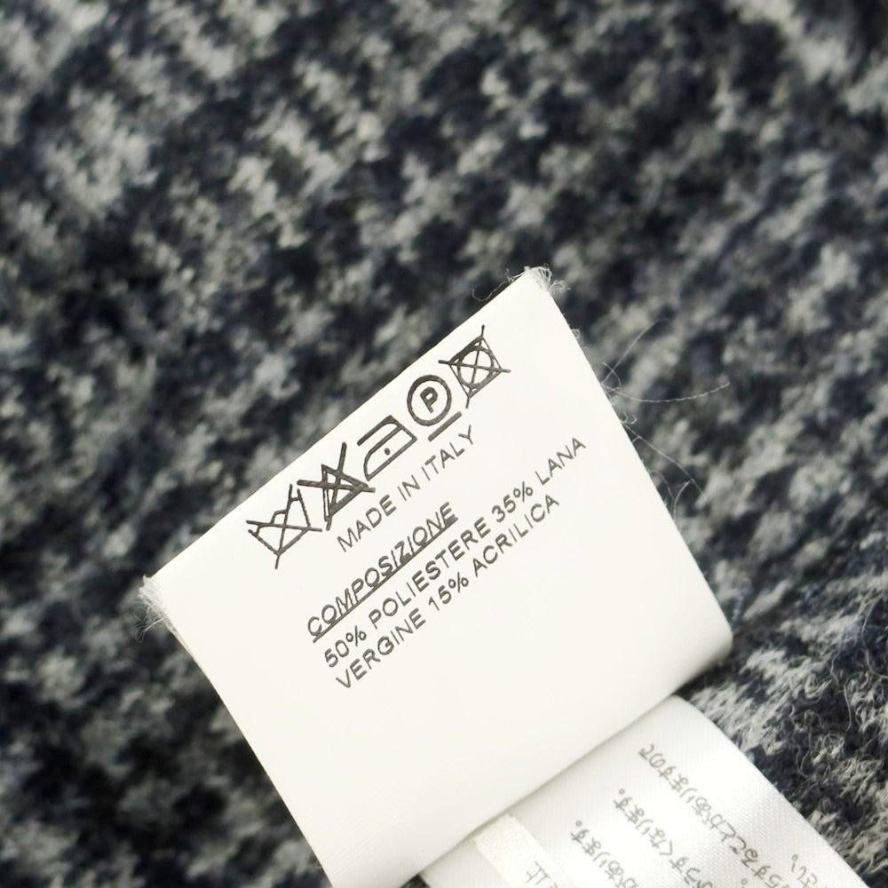 【中古】ティージャケット T-JACKET ポリエステルウールジャージー チェック カジュアルジャケット ネイビーxホワイト【 S 】【 状態ランクB 】【 メンズ 】