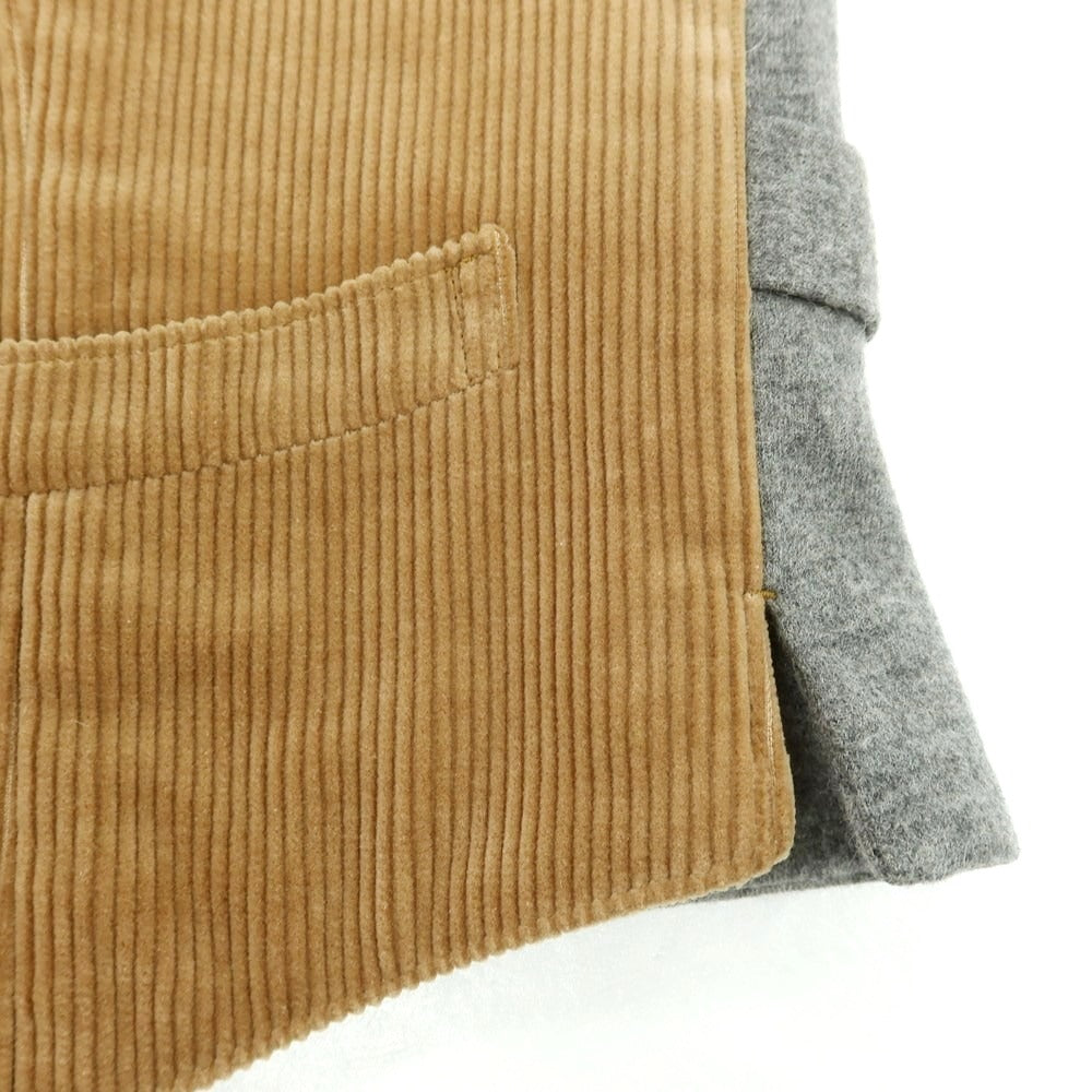 【中古】ブリッラ ペル イル グスト Brilla per il gusto コーデュロイ カジュアル系ジレ ベスト ライトブラウン【 S 】【 状態ランクB 】【 メンズ 】
