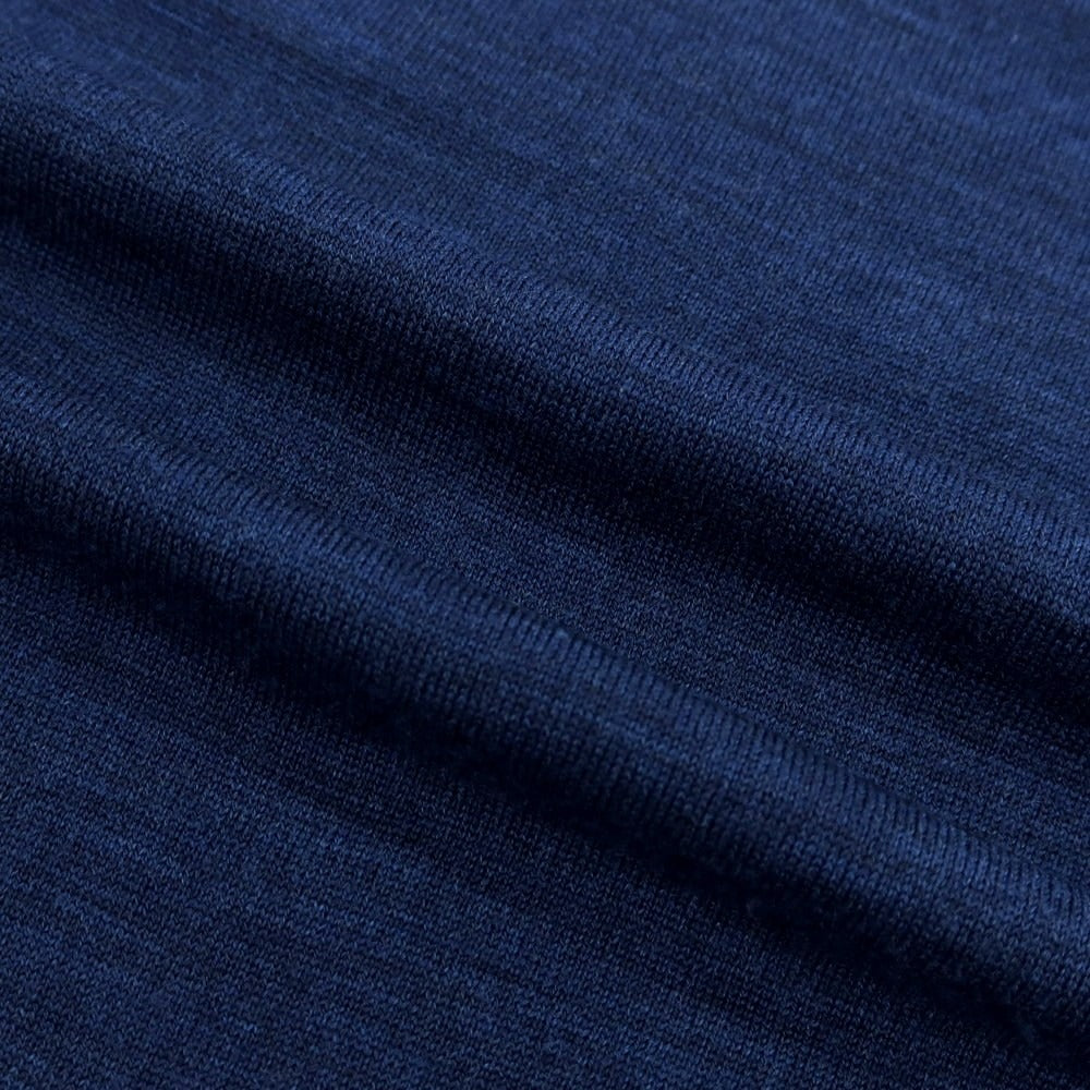 【中古】ジョンスメドレー JOHN SMEDLEY ハイゲージウール プルオーバーニット ライトネイビー【 M 】【 状態ランクC 】【 メンズ 】