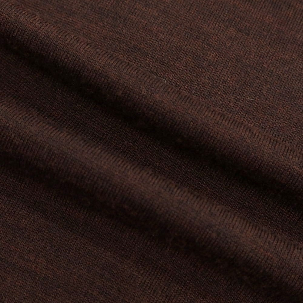 【中古】ジョンスメドレー JOHN SMEDLEY ハイゲージウール ポロニット ブラウン【 XS 】【 状態ランクC 】【 メンズ 】