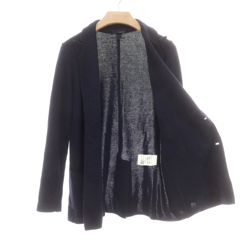 【中古】ラルディーニ LARDINI ウール ダブル ニットジャケット ネイビー【 S 】【 状態ランクB 】【 メンズ 】