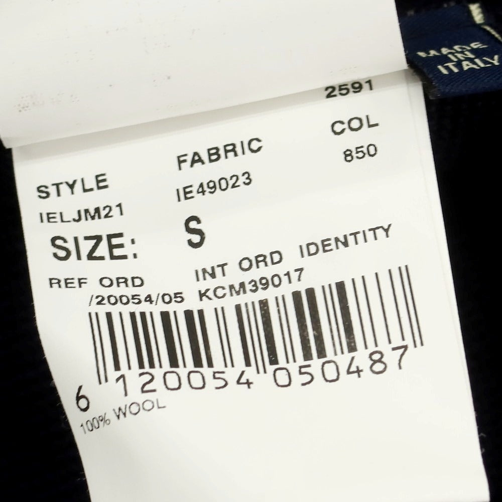 【中古】ラルディーニ LARDINI ウール ダブル ニットジャケット ネイビー【 S 】【 状態ランクB 】【 メンズ 】