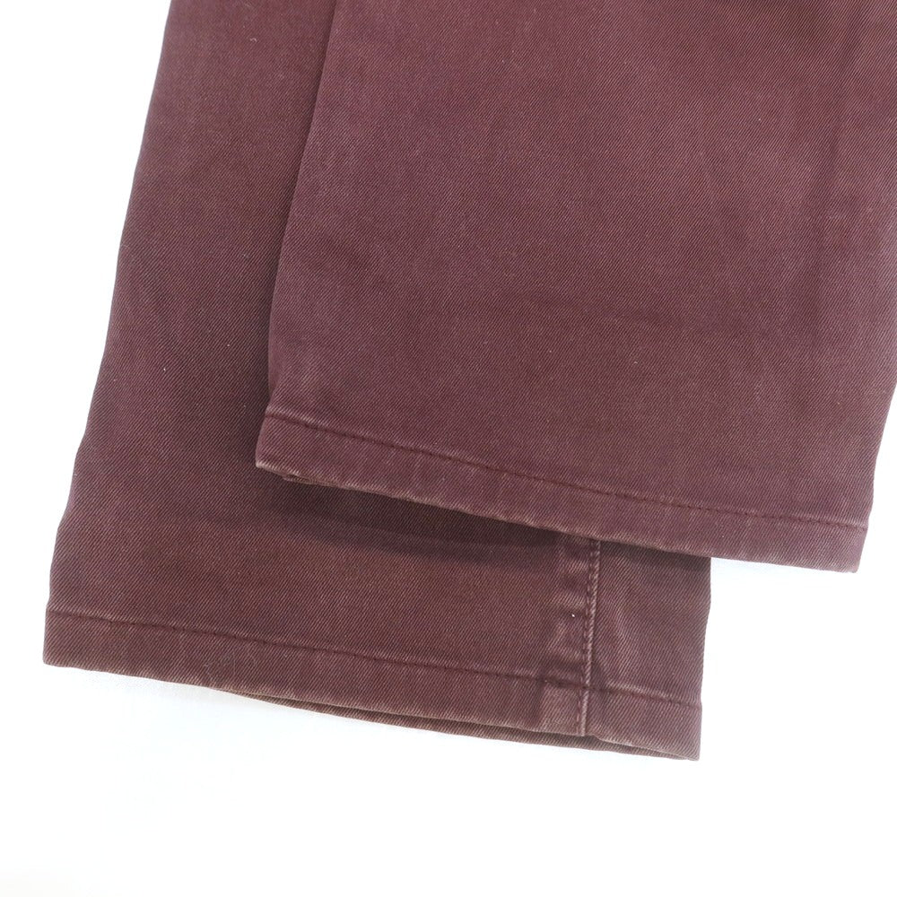 【中古】シビリア SIVIGLIA ストレッチコットン 5ポケットパンツ ワイン【 31 】【 状態ランクC 】【 メンズ 】