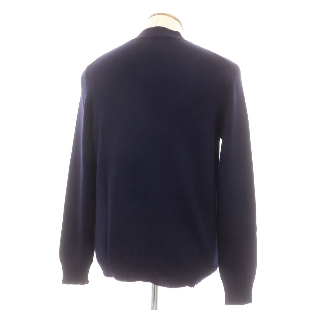 【中古】グランサッソ GRAN SASSO ウール プルオーバーニット ネイビー【 50 】【 状態ランクB 】【 メンズ 】