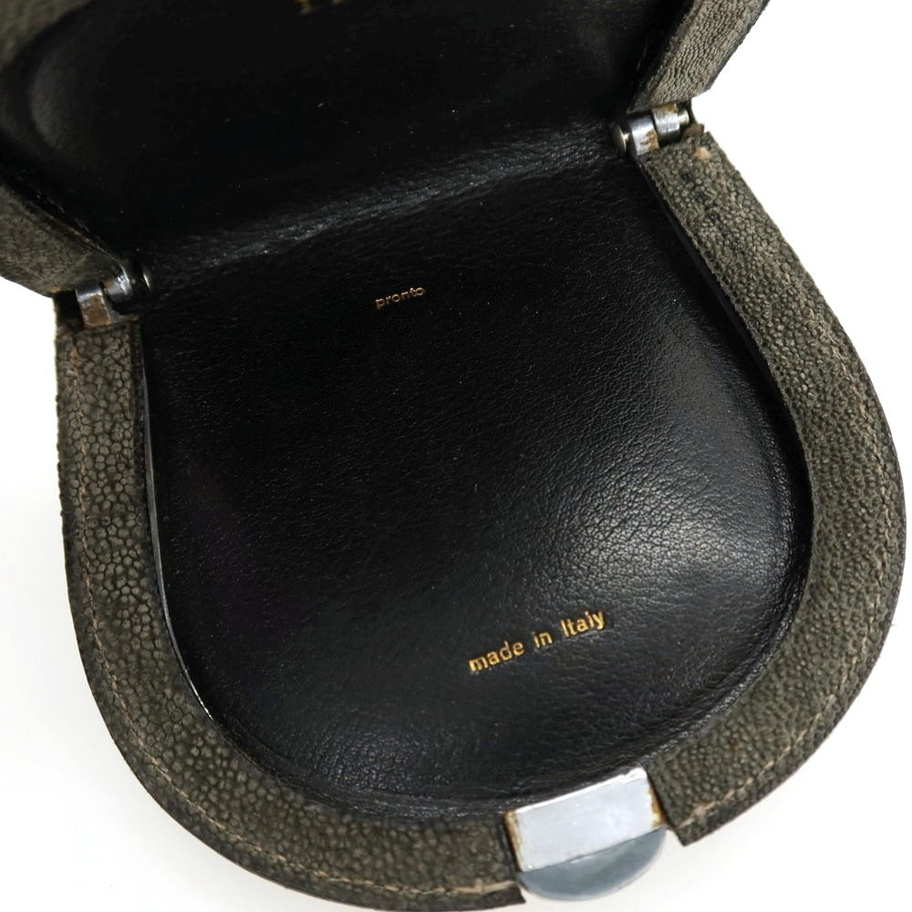 【中古】ヴァレクストラ バレクストラ Valextra エレファント レザー コインケース グリーン系【 状態ランクD 】【 メンズ 】