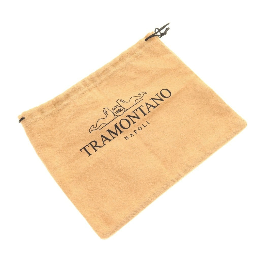 【中古】トラモンターノ TRAMONTANO グレインレザー ミニ クラッチバッグ ネイビー【 状態ランクB 】【 メンズ 】