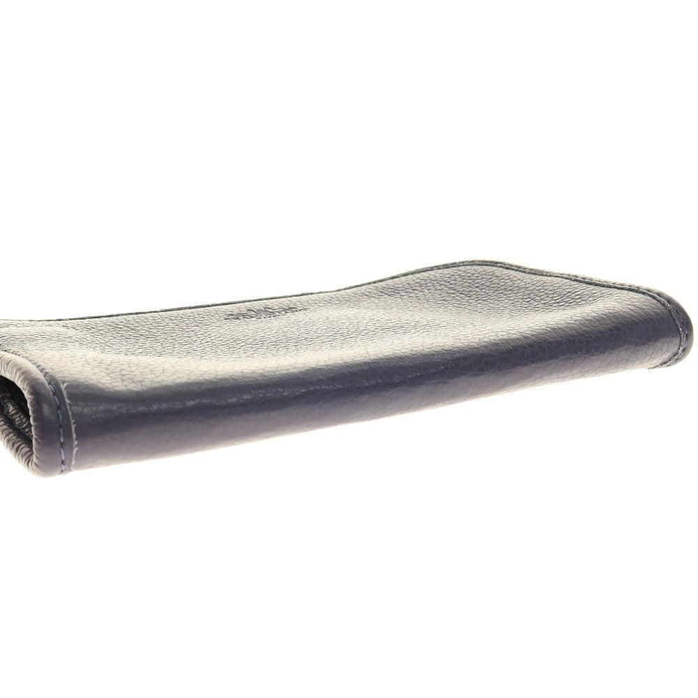 【中古】トラモンターノ TRAMONTANO グレインレザー ミニ クラッチバッグ ネイビー【 状態ランクB 】【 メンズ 】