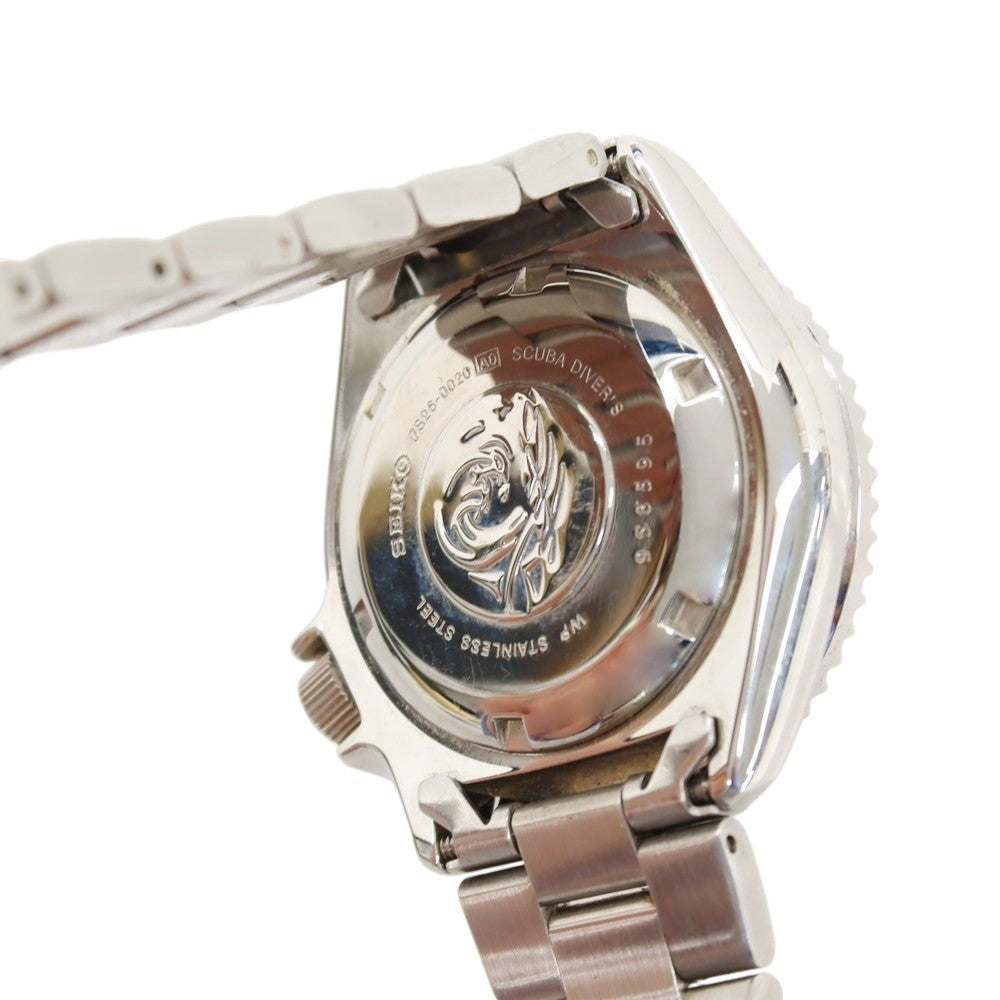 【中古】セイコー SEIKO 7S26-0020 自動巻き 腕時計 シルバーxブラック【 状態ランクB 】【 メンズ 】