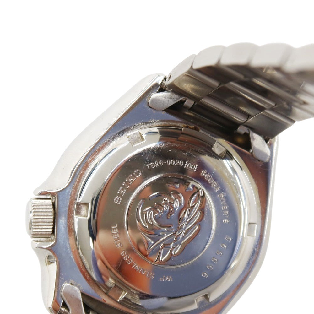 【中古】セイコー SEIKO 7S26-0020 自動巻き 腕時計 シルバーxブラック【 状態ランクB 】【 メンズ 】