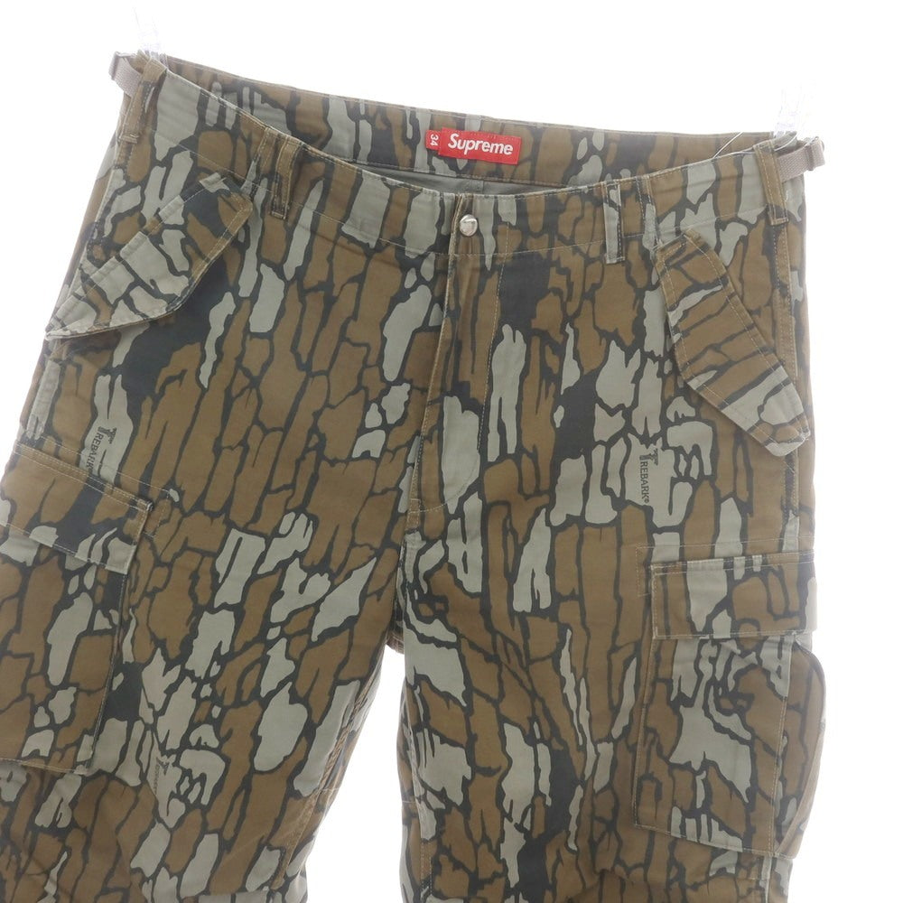 【中古】シュプリーム Supreme 2025年春夏 Cargo Pant コットン カーゴパンツ ブラウンxオリーブ【 34 】【 状態ランクB 】【 メンズ 】