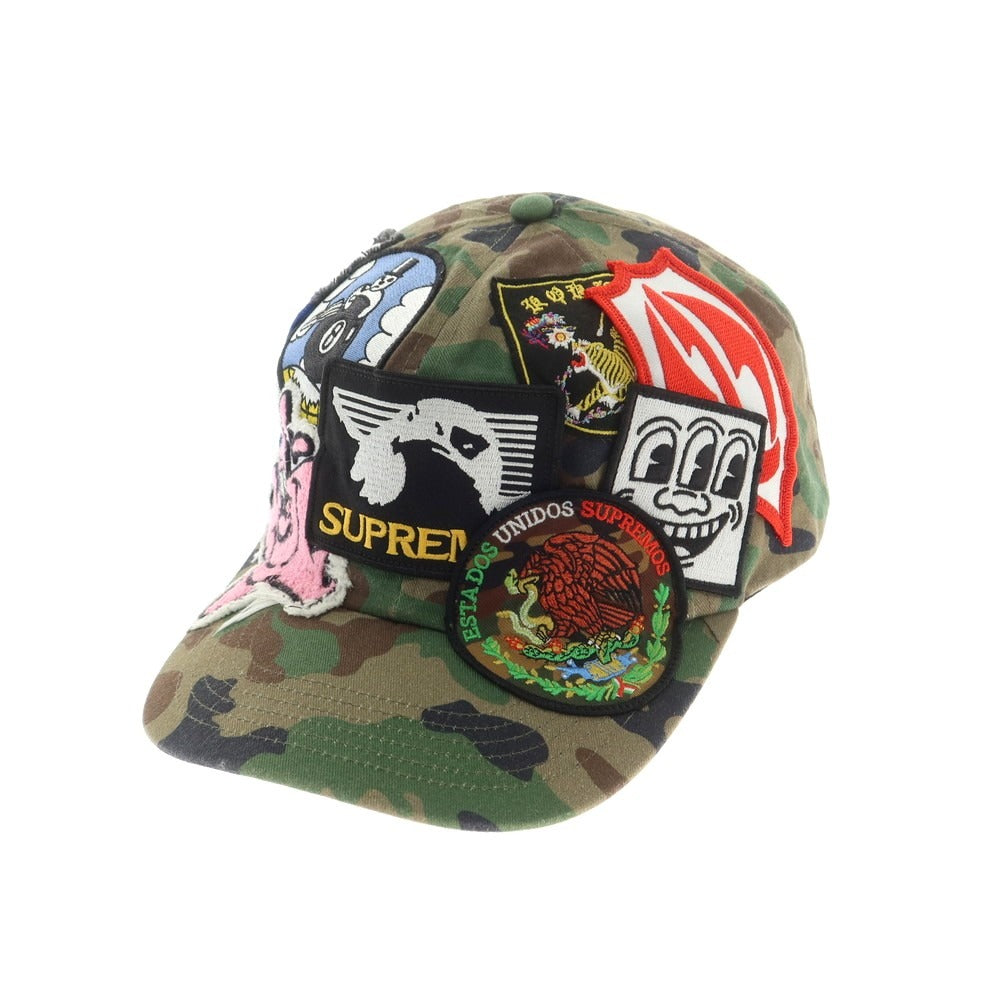 【中古】シュプリーム Supreme 2025年春夏 Patches 6-Panel BBキャップ グリーンxカーキ【 ONE SIZE(58cm) 】【 状態ランクB 】【 メンズ 】