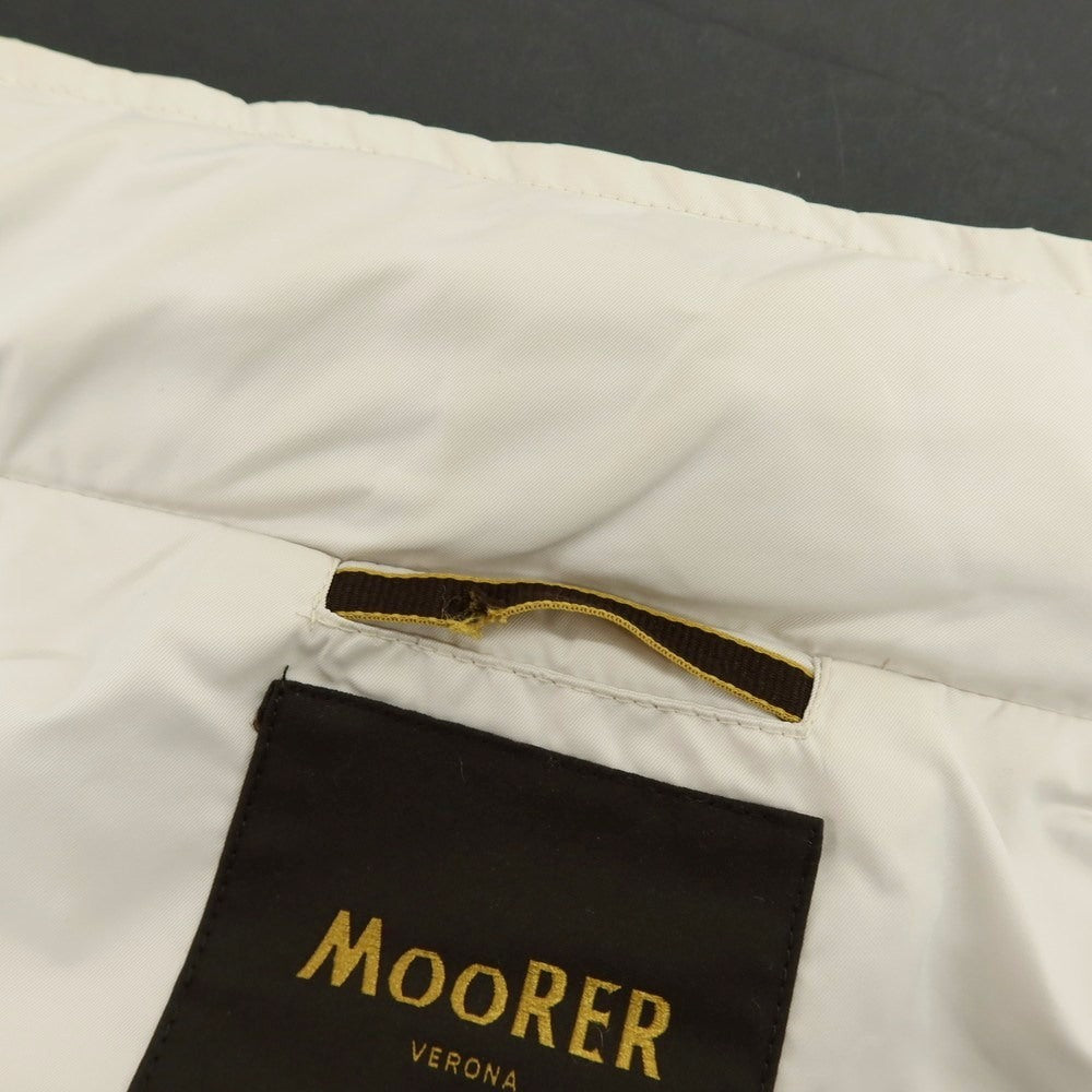【中古】ムーレー MOORER PORTO-KM ポリエステル フィールドジャケット オフホワイト【 52 】【 状態ランクC 】【 メンズ 】