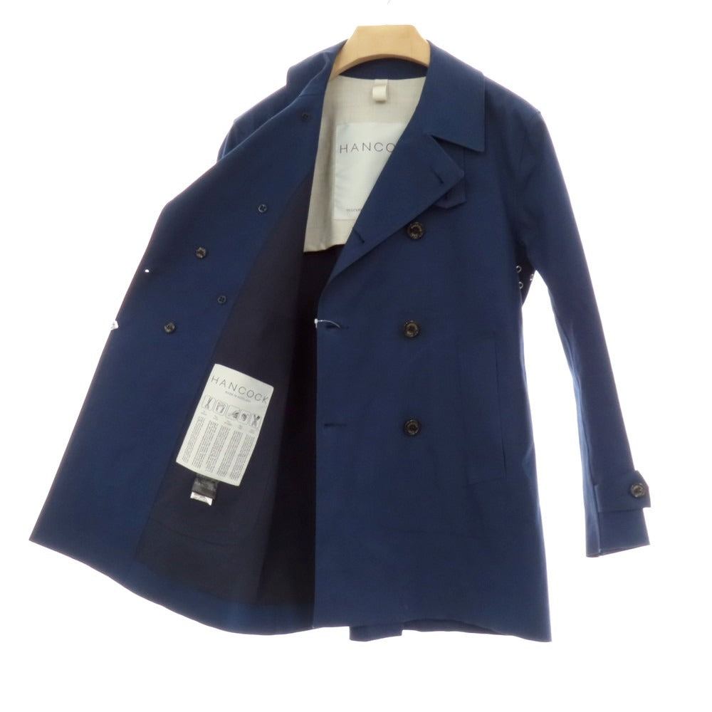 【中古】ハンコック HANCOCK ボンディング加工 コットン ピーコート ネイビー【 36 】【 状態ランクC 】【 メンズ 】