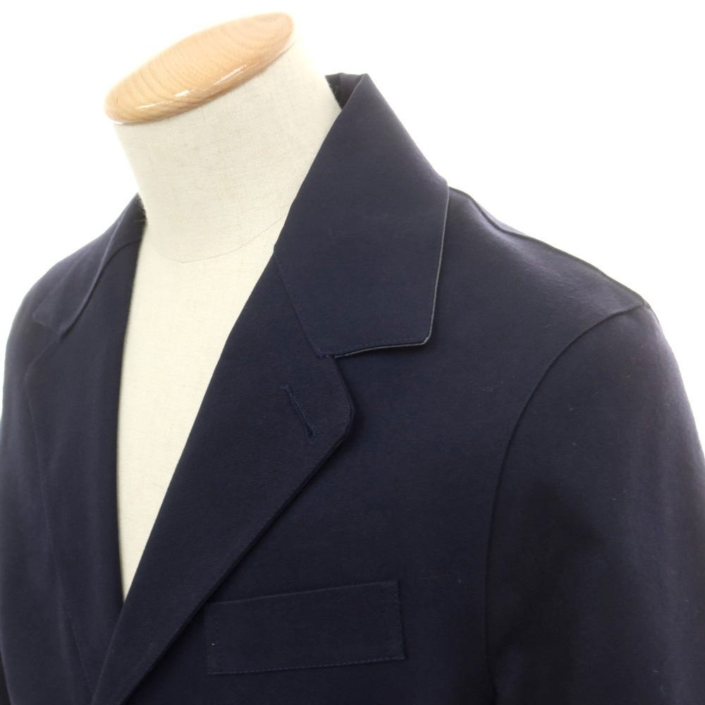 【中古】ハンコック HANCOCK ウール ゴム引き チェスターフィールドコート ネイビー【 38 】【 状態ランクD 】【 メンズ 】