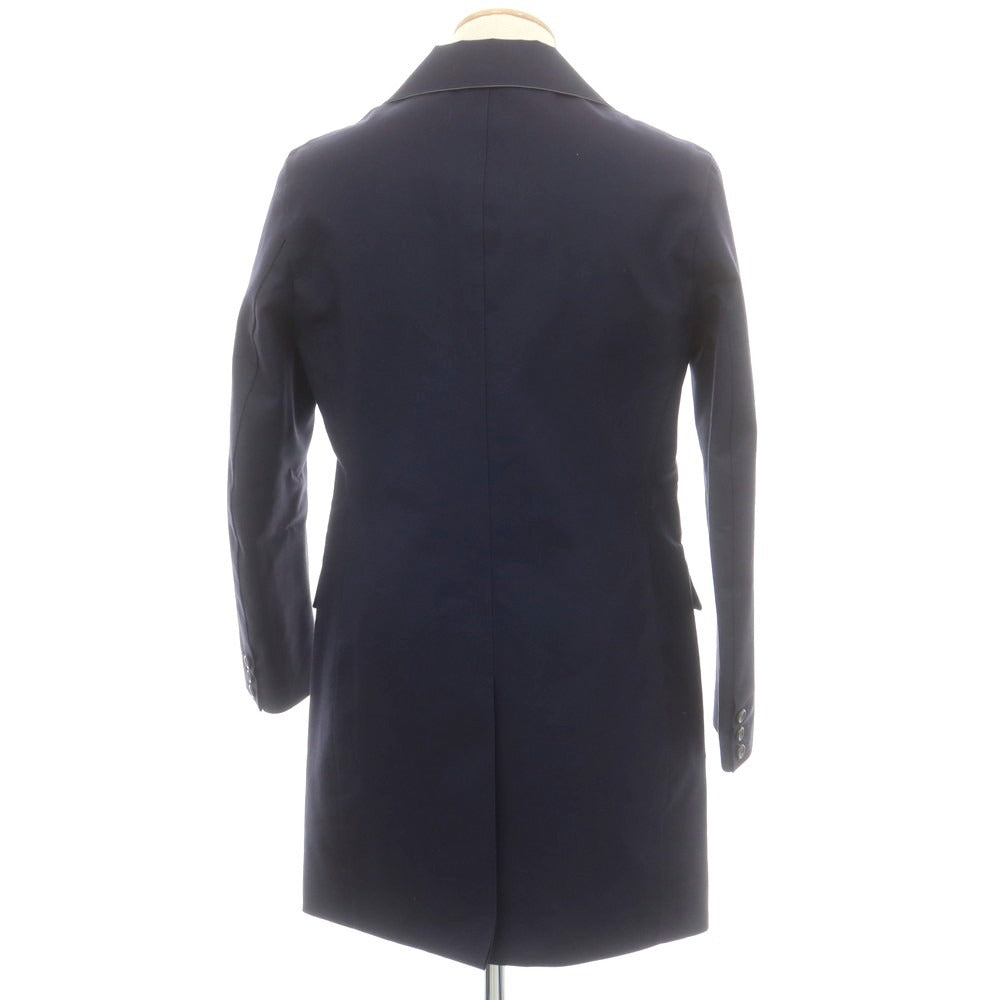 【中古】ハンコック HANCOCK ウール ゴム引き チェスターフィールドコート ネイビー【 38 】【 状態ランクD 】【 メンズ 】