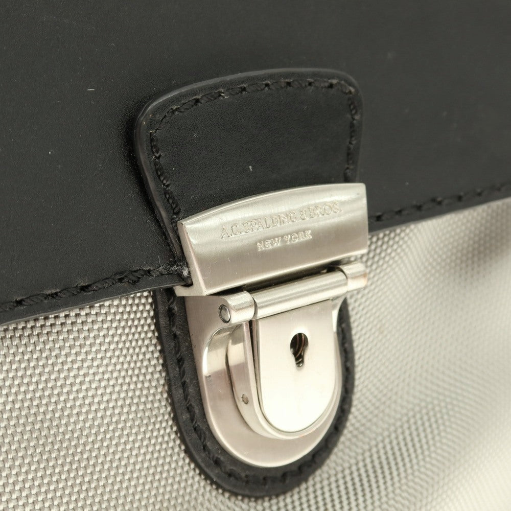 【中古】エージースポルディング&ブロス A.G.SPALDING&BROS 2WAY ナイロン系 ブリーフケース グレーxブラック【 状態ランクB 】【 メンズ 】