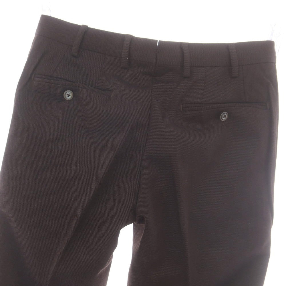 【中古】ヴィガーノ VIGANO ウール カジュアルスラックスパンツ ダークブラウン【 表記なし(S位) 】【 状態ランクB 】【 メンズ 】