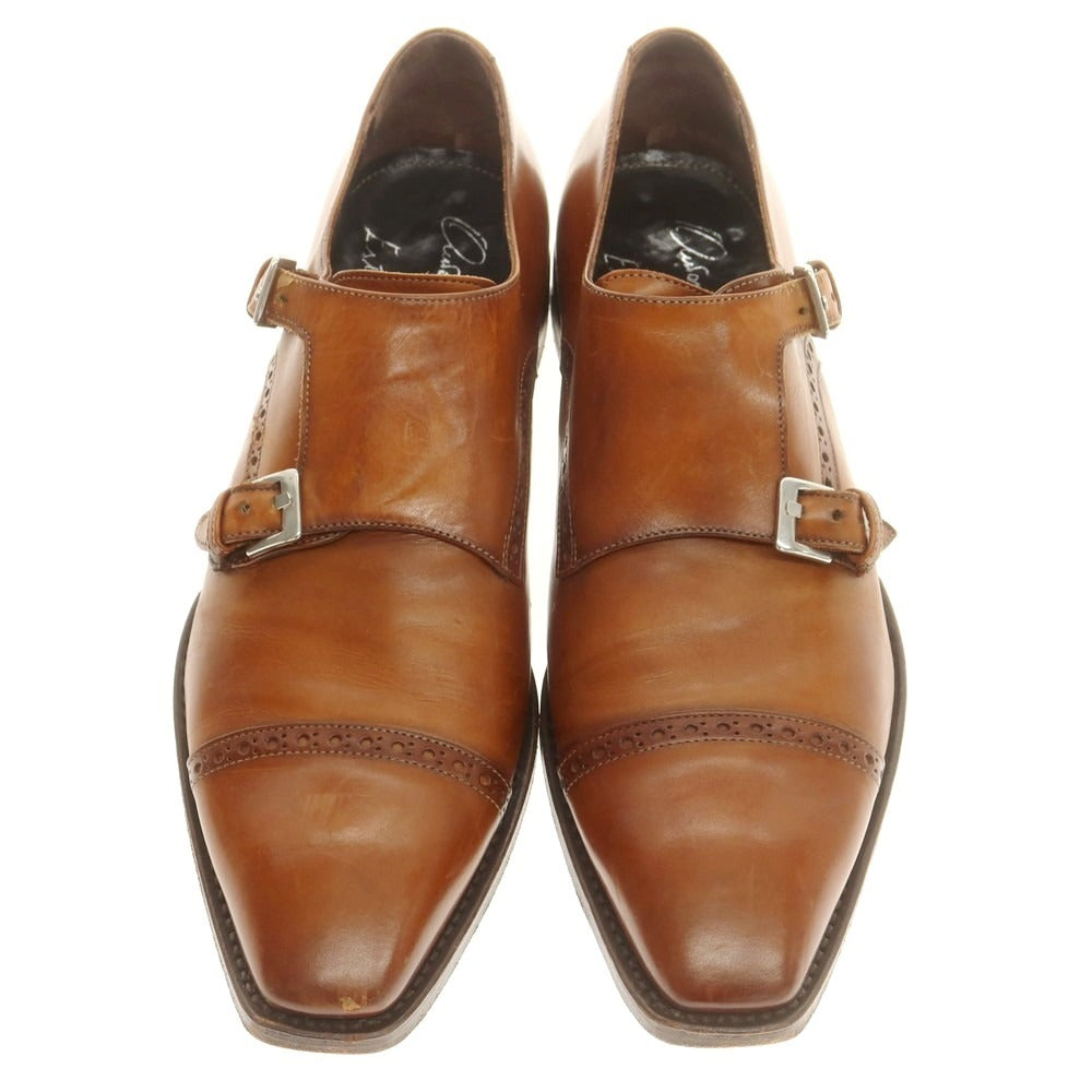 【中古】アントニオ マウリッツィ ANTONIO MAURIZI ESTNATION別注 ダブルモンク ドレスシューズ ライトブラウン【 40 】【 状態ランクC 】【 メンズ 】
