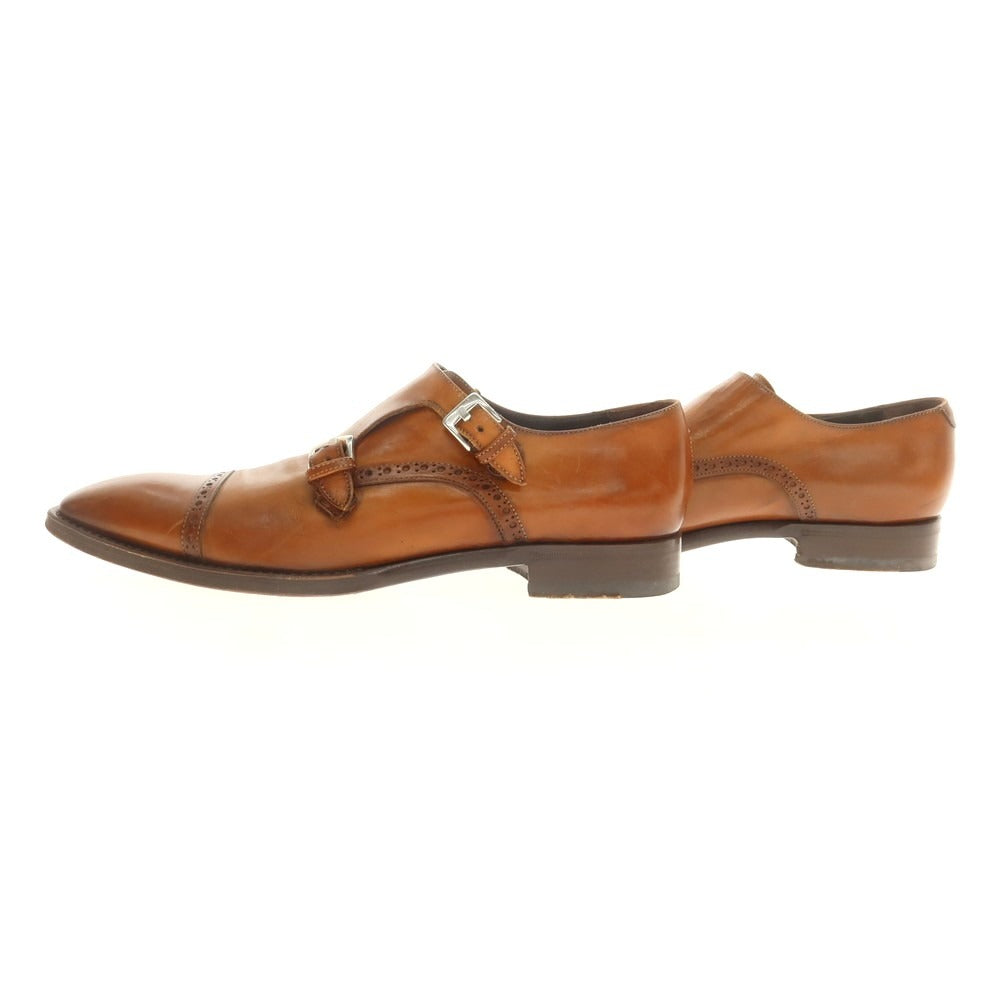 【中古】アントニオ マウリッツィ ANTONIO MAURIZI ESTNATION別注 ダブルモンク ドレスシューズ ライトブラウン【 40 】【 状態ランクC 】【 メンズ 】