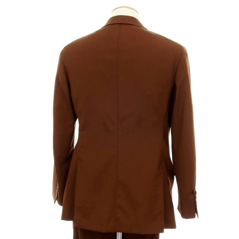 【中古】カモシタ camoshita ウール 2つボタンスーツ ブラウン【サイズ44】【 状態ランクC 】【 メンズ 】