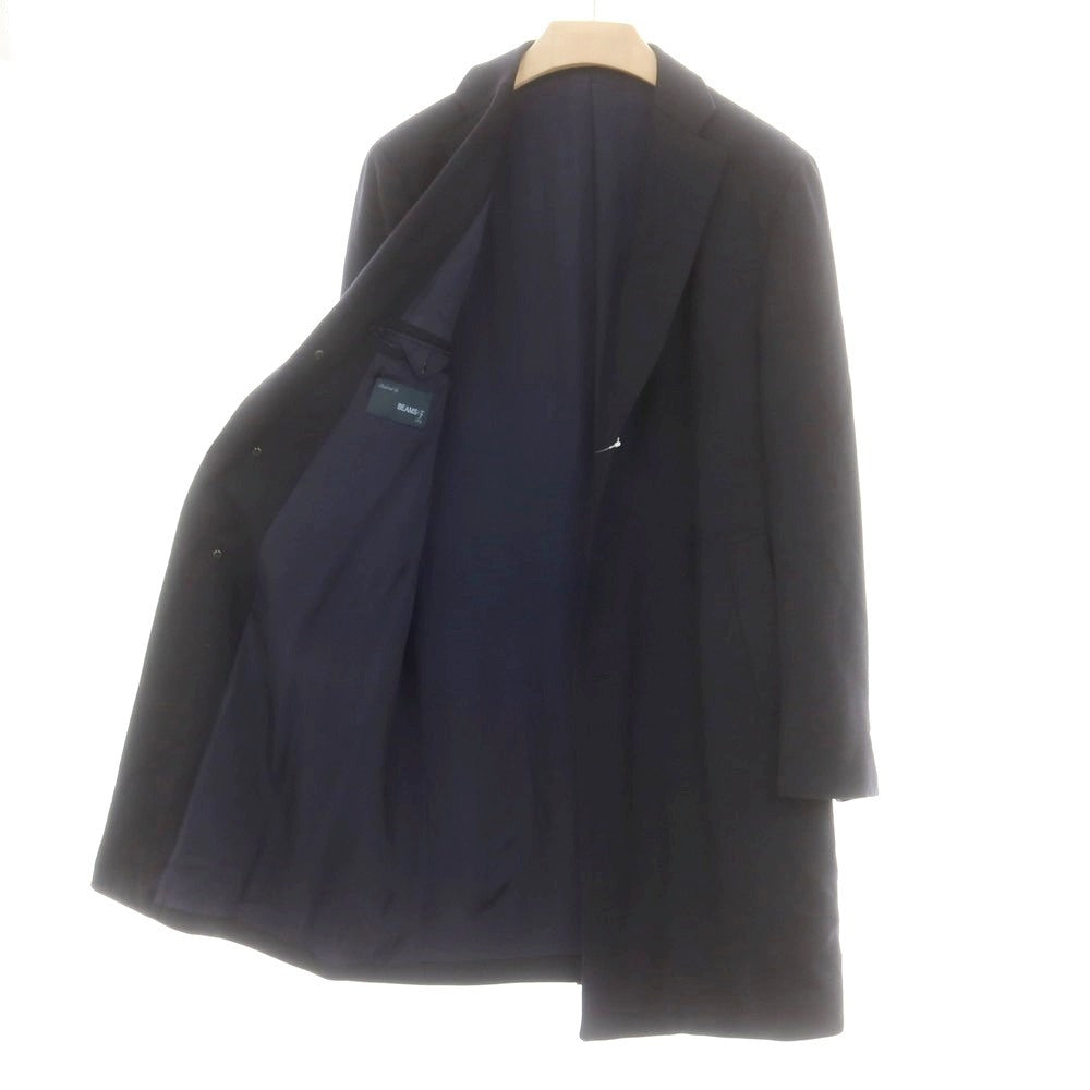 【中古】ビームスエフ BEAMS F ウール チェスターフィールドコート ダークネイビー【 48 】【 状態ランクB 】【 メンズ 】