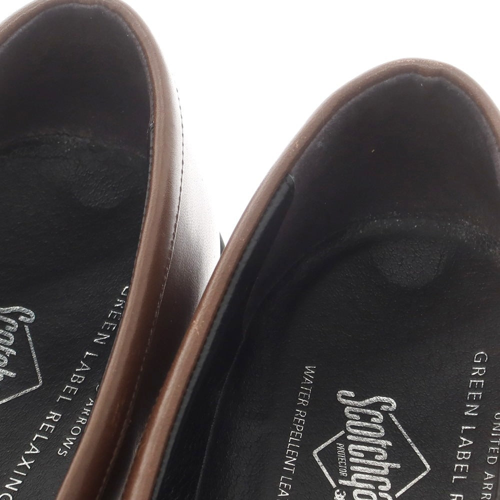 【中古】グリーンレーベルリラクシング green label relaxing コイン コインローファー ダークブラウン【 8 】【 状態ランクC 】【 メンズ 】