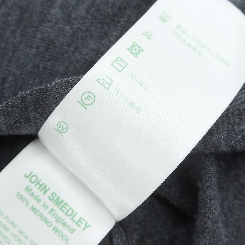 【中古】ジョンスメドレー JOHN SMEDLEY ハイゲージ ウール カーディガン グレー【 S 】【 状態ランクA 】【 メンズ 】