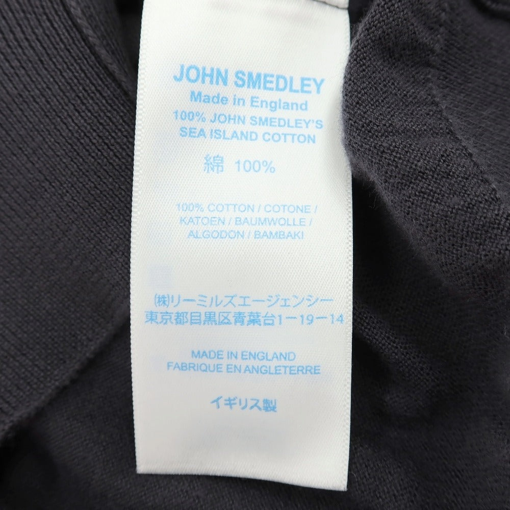 【中古】ジョンスメドレー JOHN SMEDLEY ハイゲージ シーアイランドコットン カーディガン ダークグレー【サイズS】【 状態ランクB 】【 メンズ 】