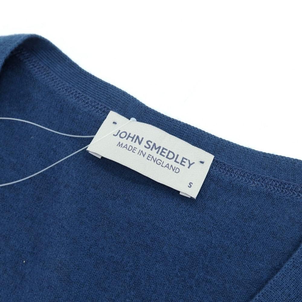 【中古】ジョンスメドレー JOHN SMEDLEY ハイゲージ シーアイランドコットン カーディガン ダークブルー【サイズS】【 状態ランクB 】【 メンズ 】