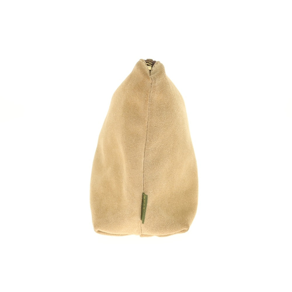 【中古】ジョンチャップマン JOHN CHAPMAN スエード ポーチ ベージュ【 状態ランクB 】【 メンズ 】