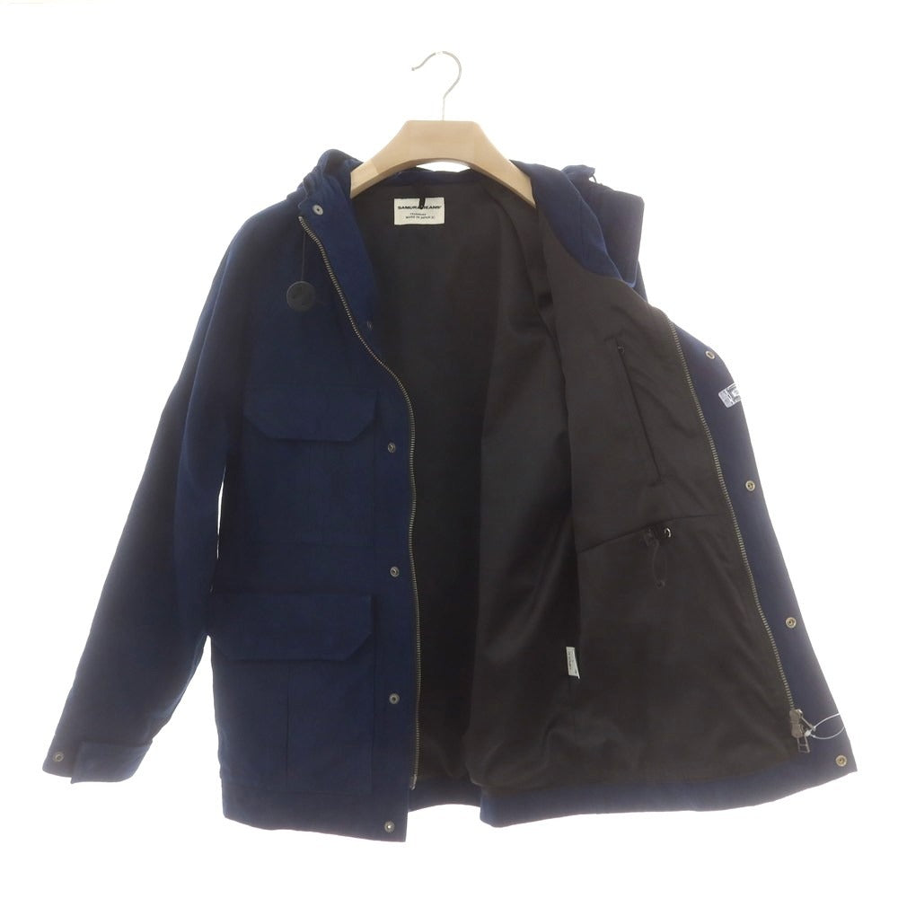 【中古】サムライ ジーンズ SAMURAI JEANS インディゴコットン マウンテンパーカー ネイビー【 S 】【 状態ランクB 】【 メンズ 】