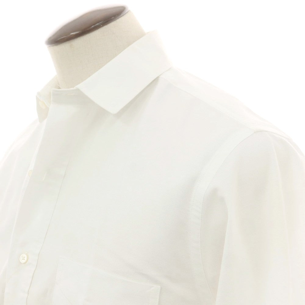 【中古】ブラックフリースバイ ブルックスブラザーズ BLACK FLEECE BY Brooks Brothers オックスフォード ショートカラー カジュアルシャツ ホワイト【 表記不明(L位) 】【 状態ランクB 】【 メンズ 】
