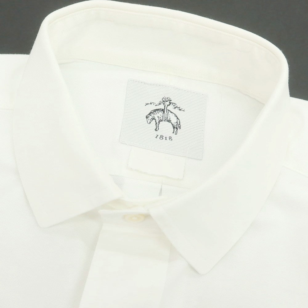 【中古】ブラックフリースバイ ブルックスブラザーズ BLACK FLEECE BY Brooks Brothers オックスフォード ショートカラー カジュアルシャツ ホワイト【 表記不明(L位) 】【 状態ランクB 】【 メンズ 】