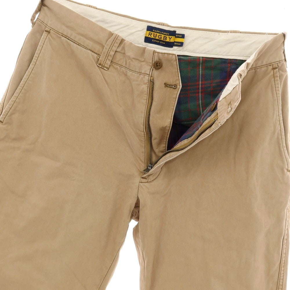 【中古】ラルフローレンラグビー RALPH LAUREN RUGBY コットン チノパンツ ベージュ【サイズ32】【 状態ランクC 】【 メンズ 】