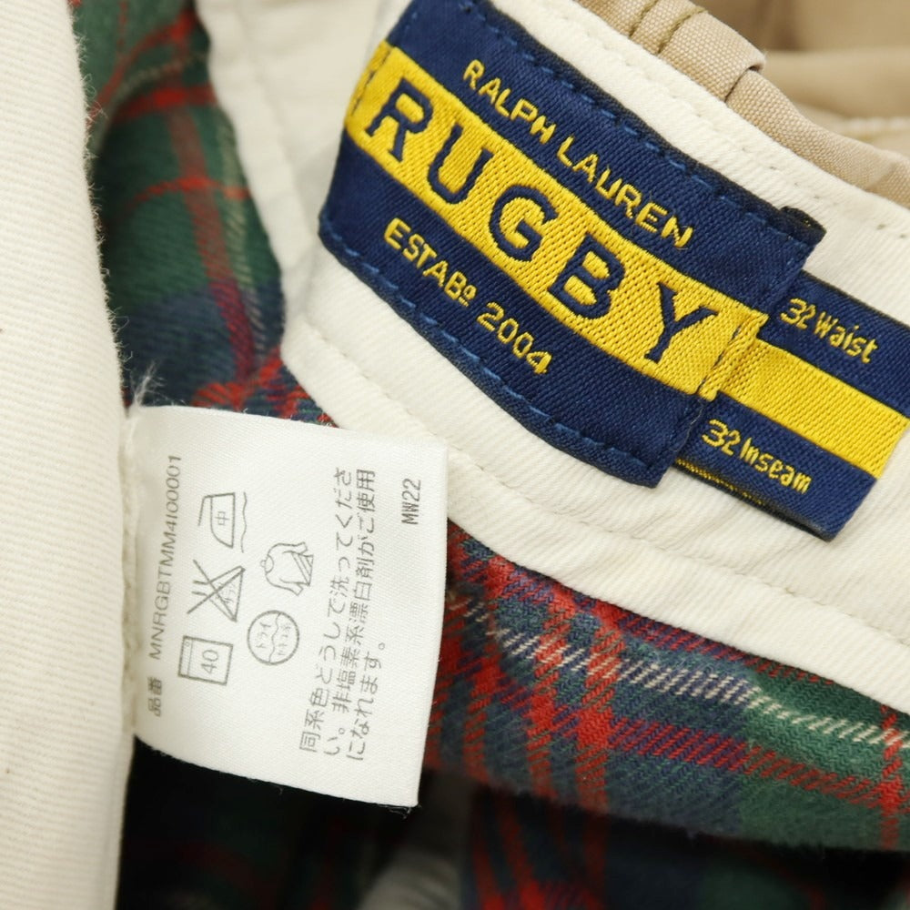 【中古】ラルフローレンラグビー RALPH LAUREN RUGBY コットン チノパンツ ベージュ【サイズ32】【 状態ランクC 】【 メンズ 】