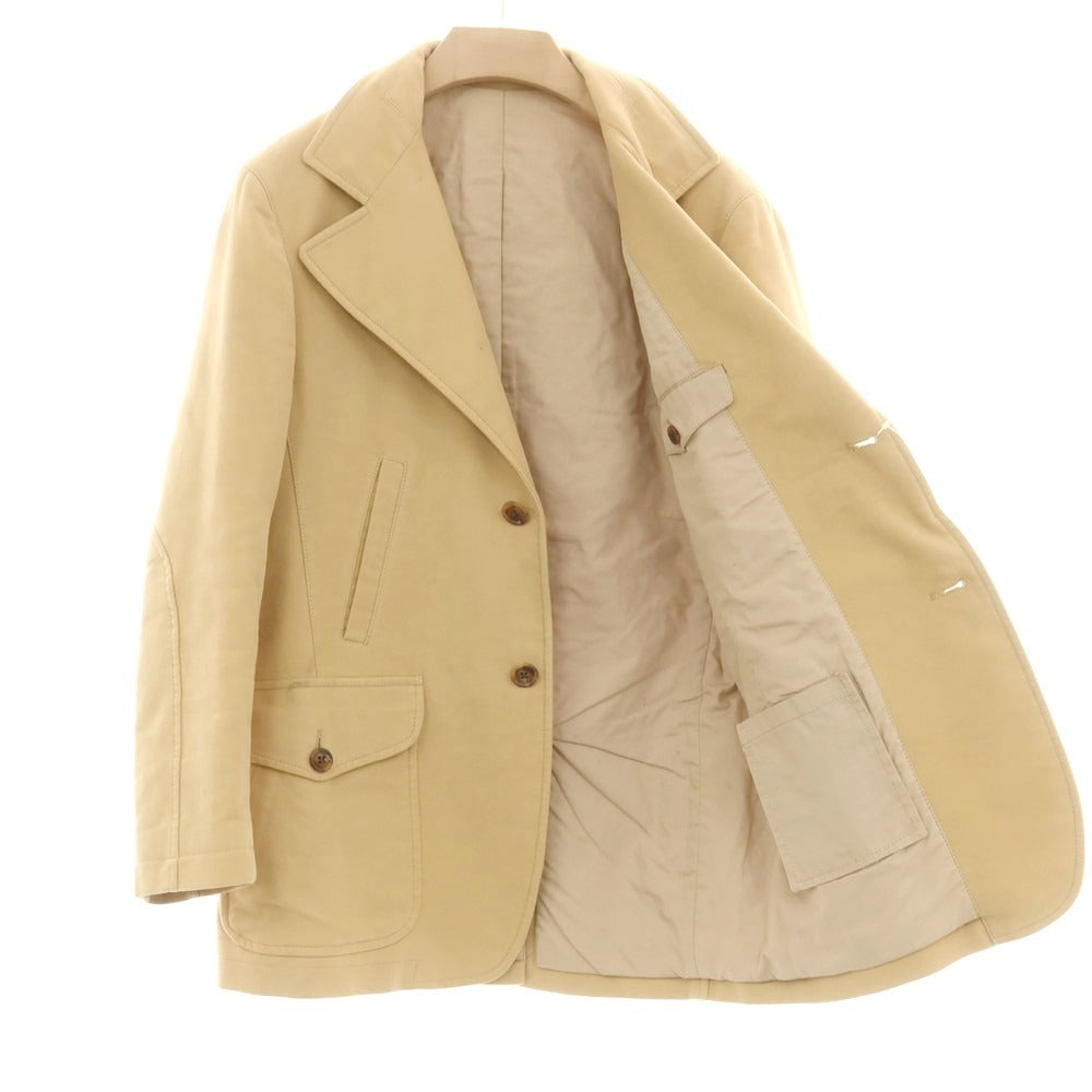 【中古】サルヴァトーレフェラガモ Salvatore Ferragamo コットン 中綿ジャケット イエローベージュ【 46 】【 状態ランクC 】【 メンズ 】