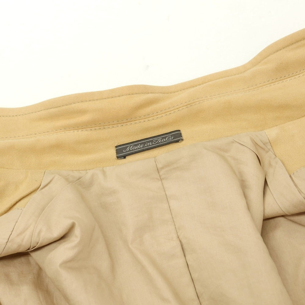 【中古】サルヴァトーレフェラガモ Salvatore Ferragamo コットン 中綿ジャケット イエローベージュ【 46 】【 状態ランクC 】【 メンズ 】