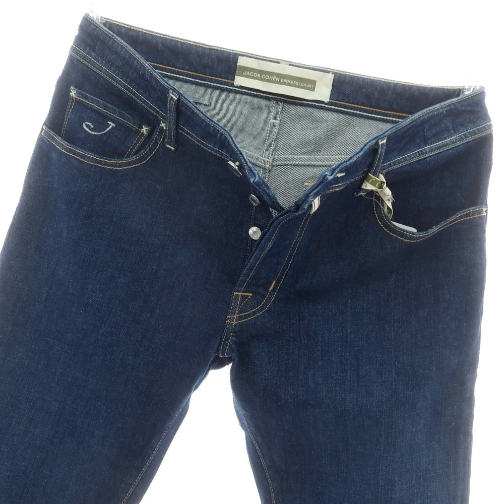 【新品】ヤコブコーエン JACOB COHEN BARD ストレッチ デニムパンツ ジーンズ ネイビー【 34 】【 状態ランクN 】【 メンズ 】