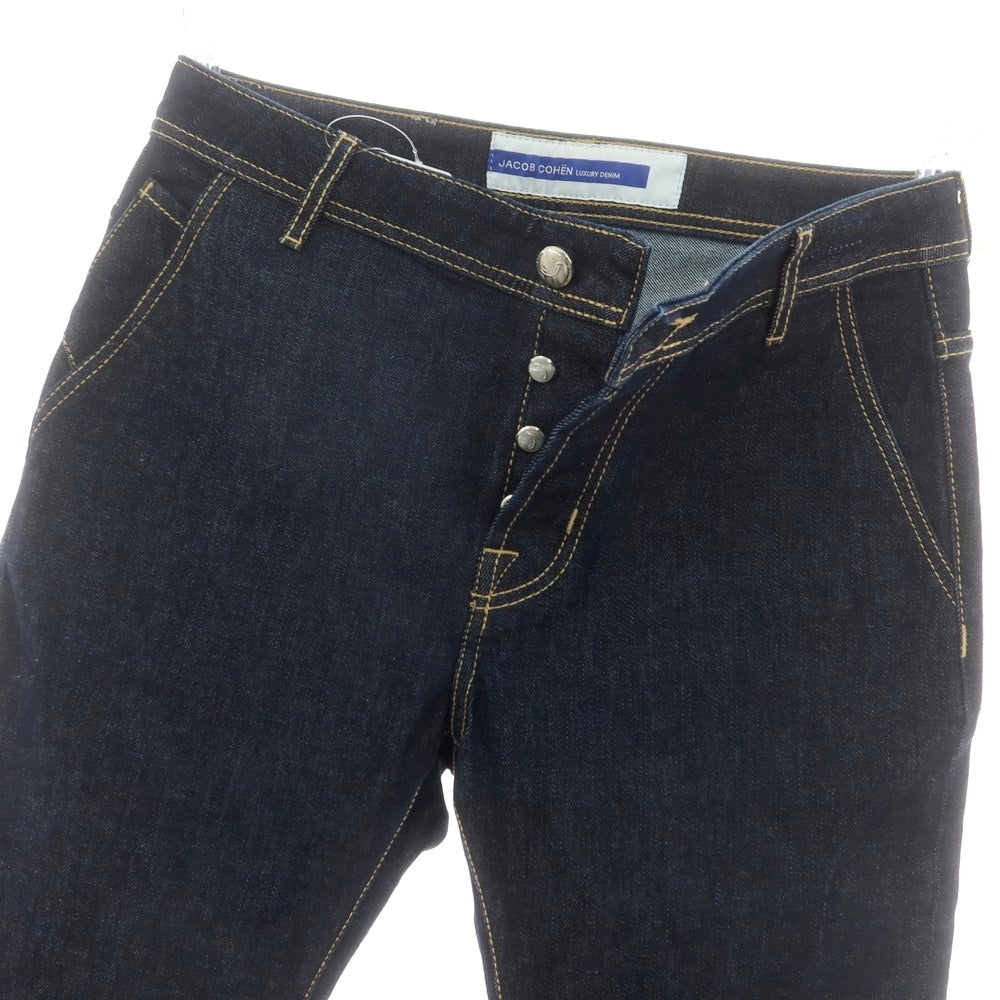 【新品】ヤコブコーエン JACOB COHEN LENNY ストレッチ デニムパンツ ジーンズ ネイビー【 34 】【 状態ランクN 】【 メンズ 】