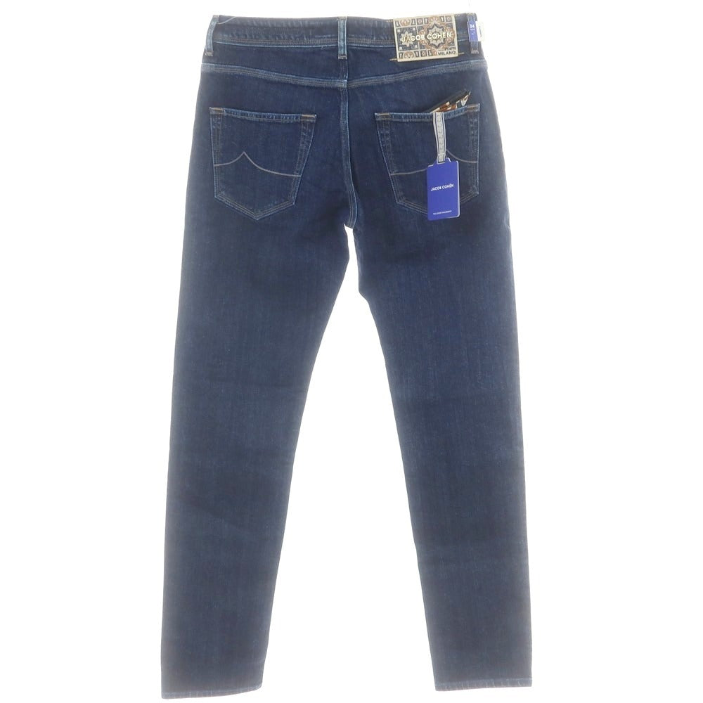 【新品】ヤコブコーエン JACOB COHEN BARNY ストレッチ デニムパンツ ジーンズ ネイビー【 34 】【 状態ランクN 】【 メンズ 】