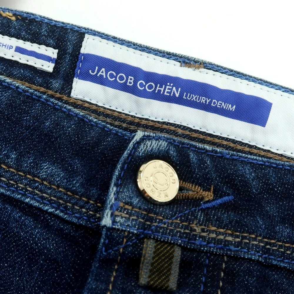 【新品】ヤコブコーエン JACOB COHEN BARNY ストレッチ デニムパンツ ジーンズ ネイビー【 34 】【 状態ランクN 】【 メンズ 】