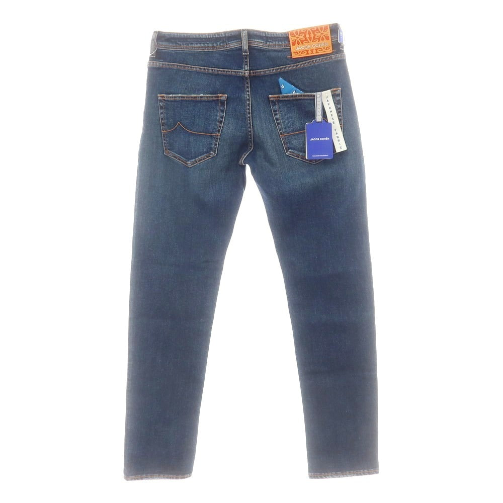 【新品】ヤコブコーエン JACOB COHEN LENNY ストレッチ デニムパンツ ジーンズ ネイビー【 34 】【 状態ランクN 】【 メンズ 】