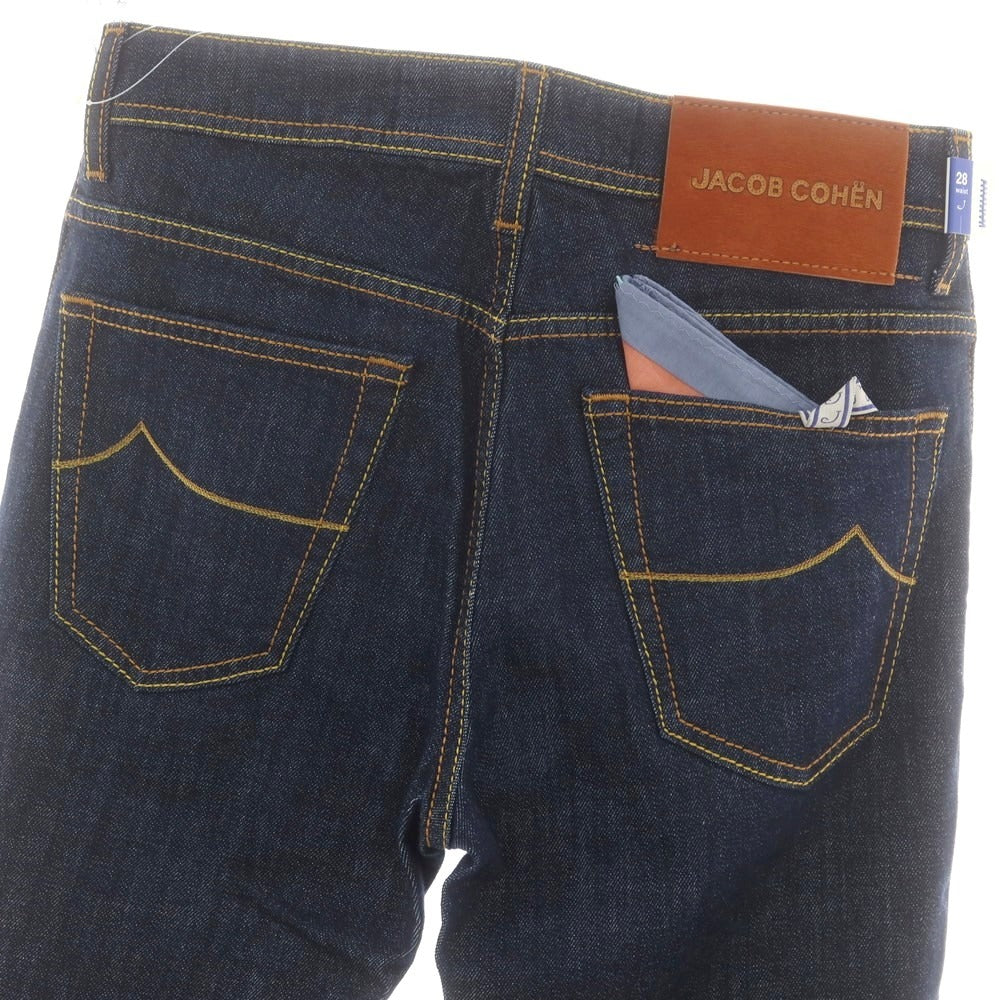 【新品】ヤコブコーエン JACOB COHEN SCOTT ストレッチ デニムパンツ ジーンズ ネイビー【 28 】【 状態ランクN 】【 メンズ 】