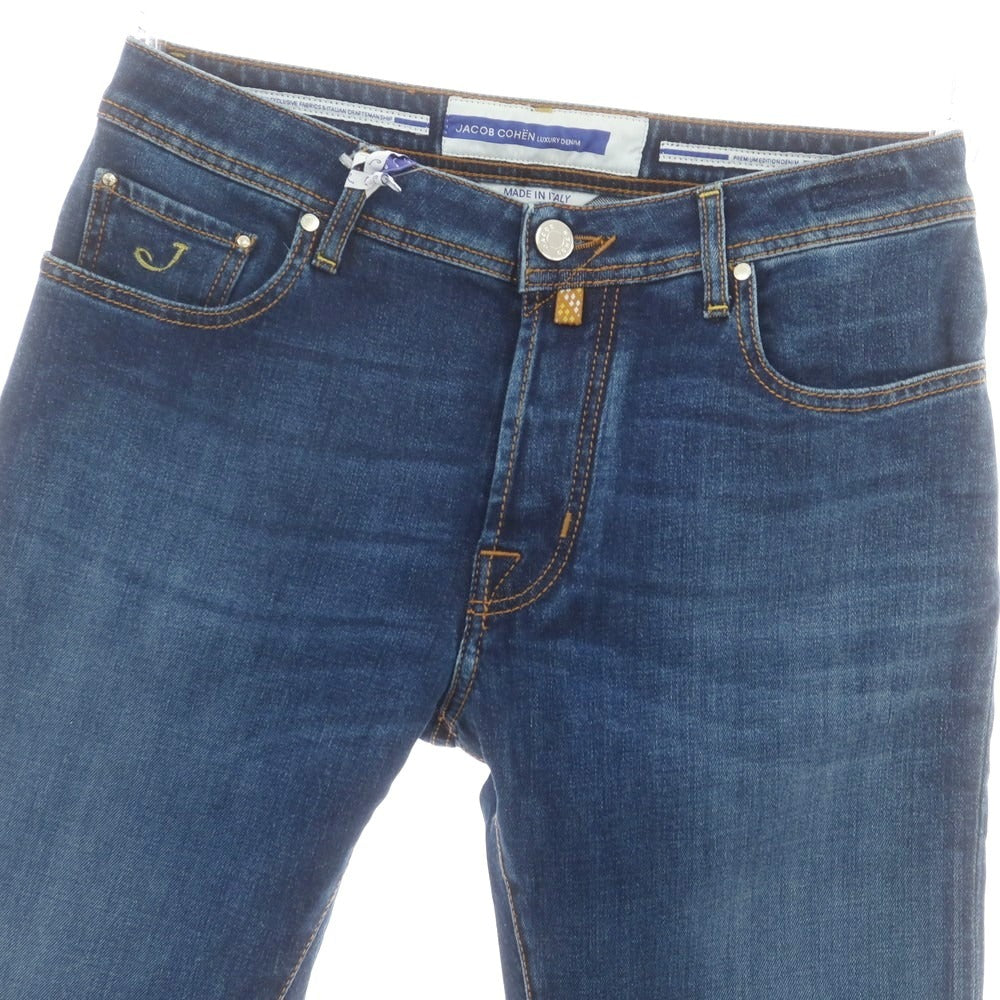 【新品】ヤコブコーエン JACOB COHEN BARD ストレッチ カシミヤ混 デニムパンツ ジーンズ ダークブルー【 34 】【 状態ランクN 】【 メンズ 】