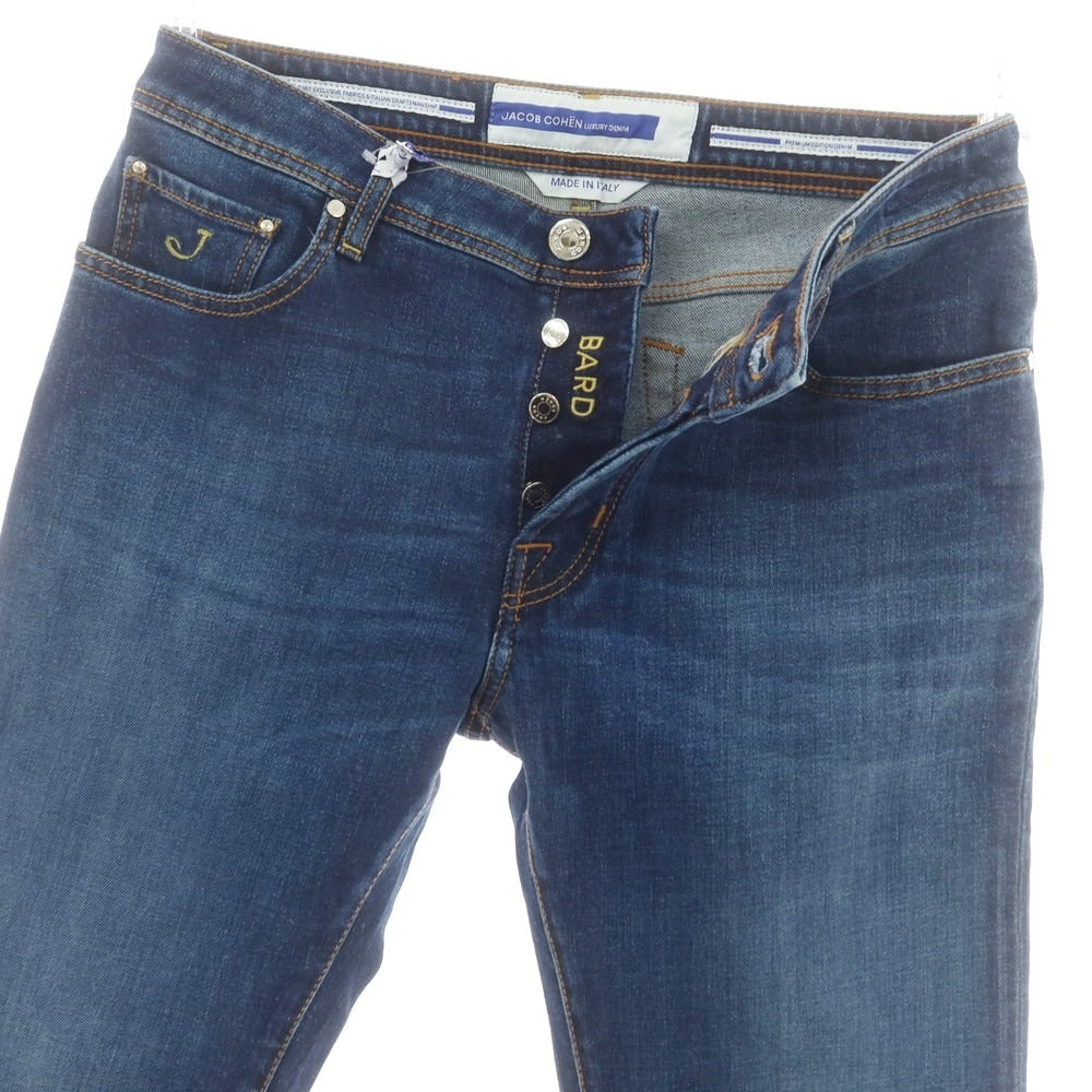 【新品】ヤコブコーエン JACOB COHEN BARD ストレッチ カシミヤ混 デニムパンツ ジーンズ ダークブルー【 34 】【 状態ランクN 】【 メンズ 】