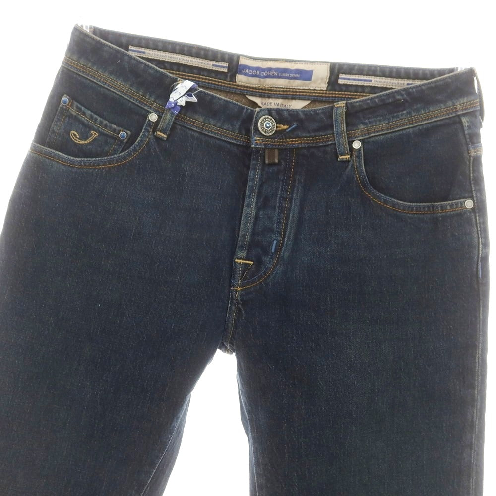 【新品】ヤコブコーエン JACOB COHEN BARNY ストレッチ デニムパンツ ジーンズ ネイビー系【 34 】【 状態ランクN 】【 メンズ 】