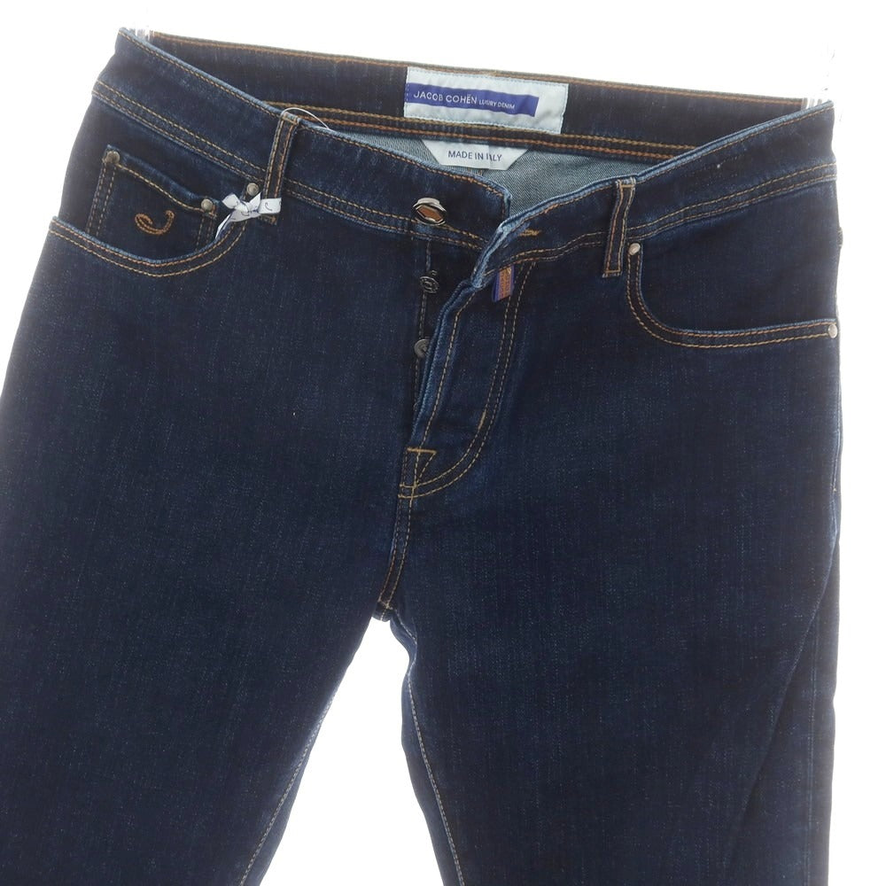 【新品】ヤコブコーエン JACOB COHEN EDUARD ストレッチ デニムパンツ ジーンズ ネイビー【 34 】【 状態ランクN 】【 メンズ 】